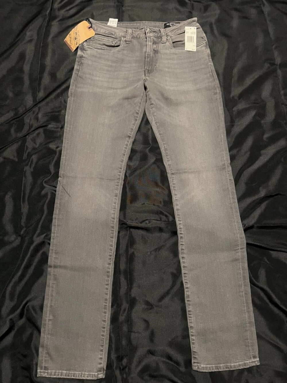 Buffalo David Bitton Slim Ash Jeans 31x34 Grey Denim New w/ Tags
